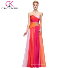 Grace Karin Ombre Chiffon trägerlosen Frauen formale Kleider Party Kleid lange Abendkleid CL6069-2 #